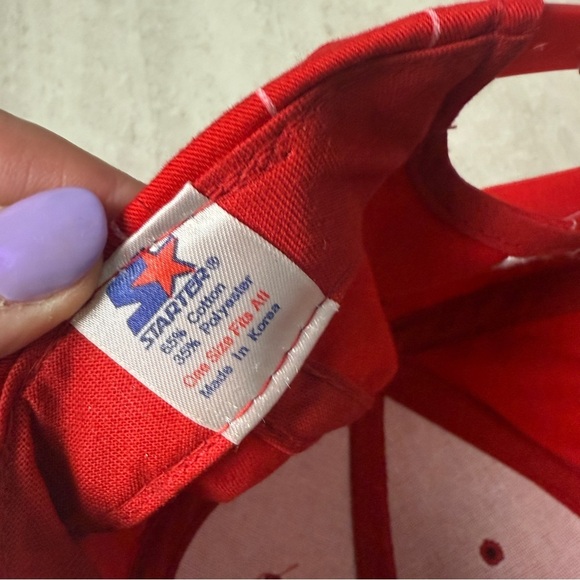 Vintage Starter UNLV Runnin' Rebels hat pinstripe rare 90's - Picture 7 of 7